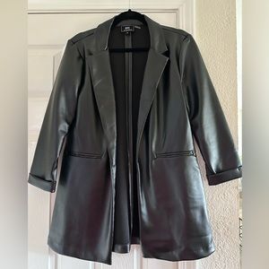 Have black faux leather blazer. Size medium Brand new